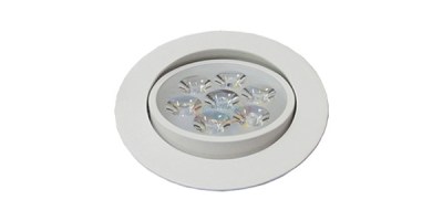 9W 3.5吋 LED投射崁燈(7珠)，9.5cm嵌入孔，燈頭可調整角度