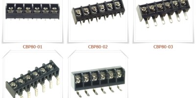 CBP80 後擋板柵欄式接線端子台,PCB端子台