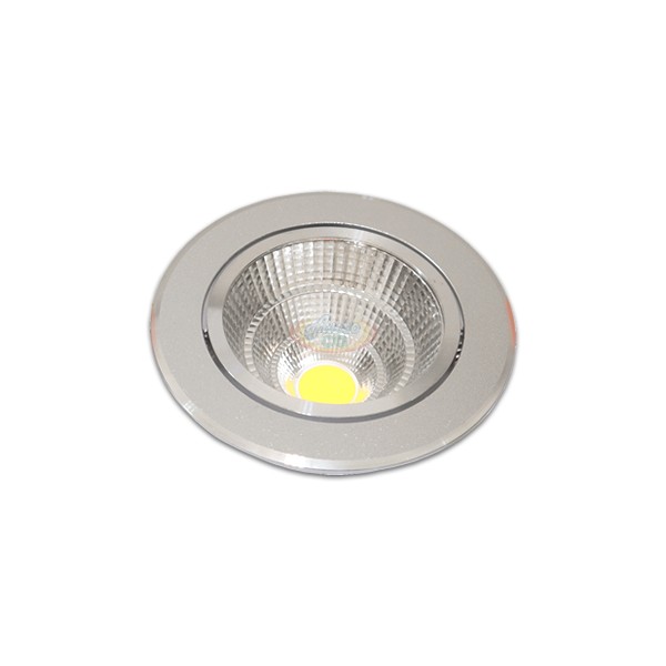 3.5吋 COB LED投射崁燈，9.5cm嵌入孔，燈頭可調整角度