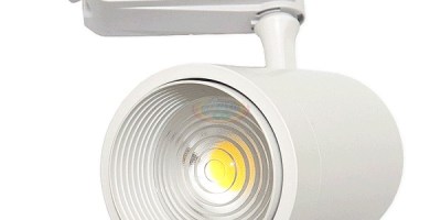 28W COB LED軌道投射燈，可調焦距，LED軌道燈(白)